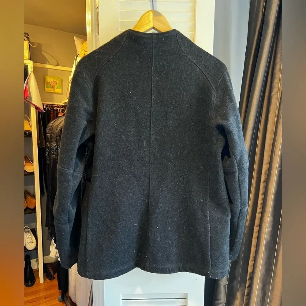 Patagonia Full Zip-Up Wool Blend Coat